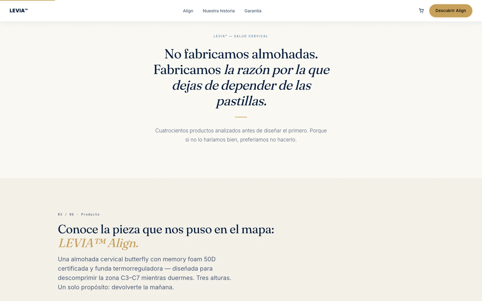 LEVIA — vista 2 del sitio